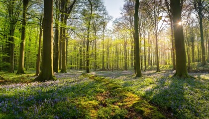 Obraz premium Spring In The Forest Drenthe The Netherlands