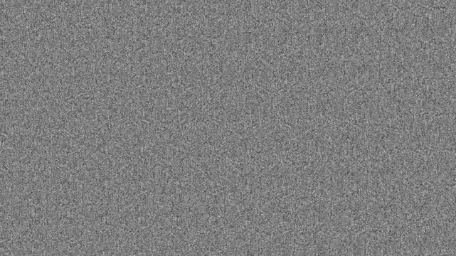 Analog television static noise overlay effect featuring distorted monochrome grainy texture for retro broadcast signal interference and vintage media aesthetic visual production