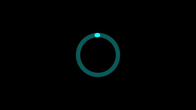 Loading - Modern loading animation. Looping animation of circular loading indicator, loading and web page buffering and download indicator symbol buffering icon.