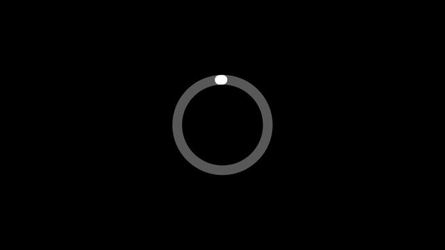 Loading - Modern loading animation. Looping animation of circular loading indicator, loading and web page buffering and download indicator symbol buffering icon.