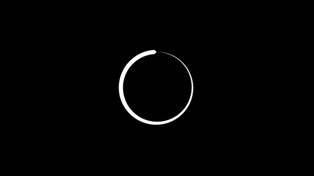 Loading - Modern loading animation. Looping animation of circular loading indicator, loading and web page buffering and download indicator symbol buffering icon.