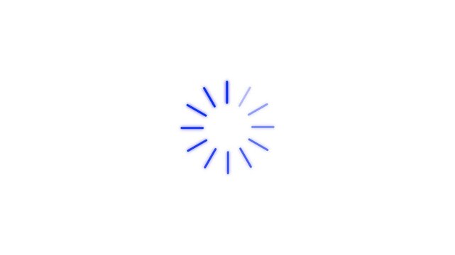 Loading Circle - Modern loading animation for web page buffering and progress indicator motion. Animation video of circular loading indicator, loading and buffering icon.