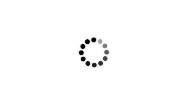 Loading Circle - Modern loading animation for web page buffering and progress indicator motion. Animation video of circular loading indicator, loading and buffering icon.