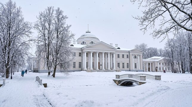 church in the snow