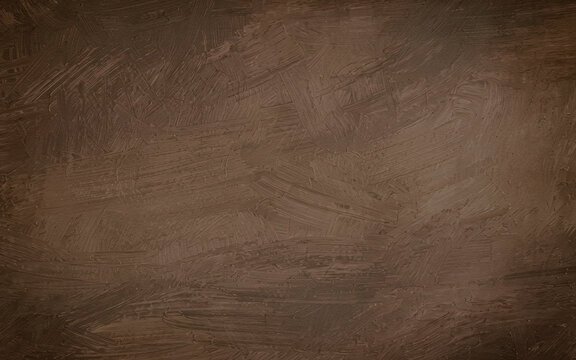 Abstract dark brown textured background with visible brush strokes and artistic painterly effect