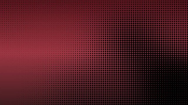Abstract red and black background with a digital halftone dot pattern design
