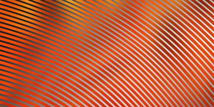 Orange diagonal stripes background with metallic finish and high glow