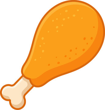Fried chicken leg drumstick
