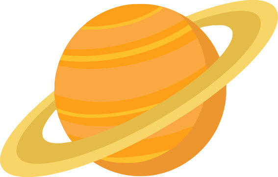 Saturn planet with rings