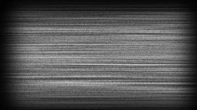 Authentic analog television static noise overlay with vintage monochrome grain and distorted horizontal scan lines for retro cinematic effects and glitchy broadcast signal texture backgrounds