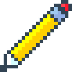 Fototapeta premium Pencil Pixel Art Tool