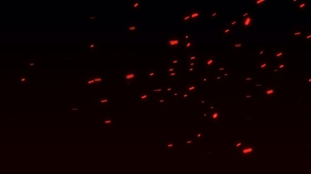 Fast 4K Stock motion background featuring glowing Fire spark and flying ember streaks, built as a dynamic VFX Overlay with Alpha Channel for seamless video editing