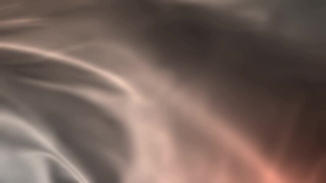 Abstract Warm Smoke Flow Background Loop, Soft Beige and Orange Mist Waves with Cinematic Atmospheric Motion