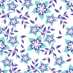 Fototapeta premium seamless floral pattern