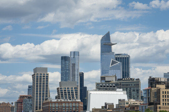 Hudson Yards Skyline with Edge Observation Deck in New York City