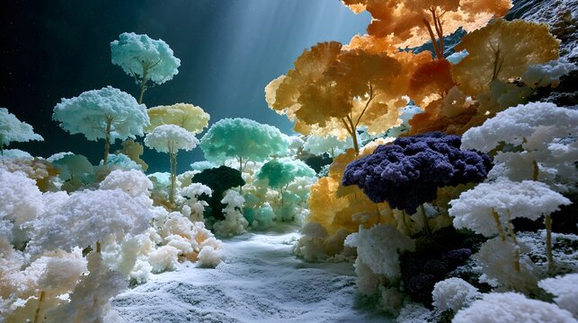 Kaleidoscopic Earth: Vibrant Sulfur Springs and Crystalline Mineral Terraces of Dallol, Ethiopia