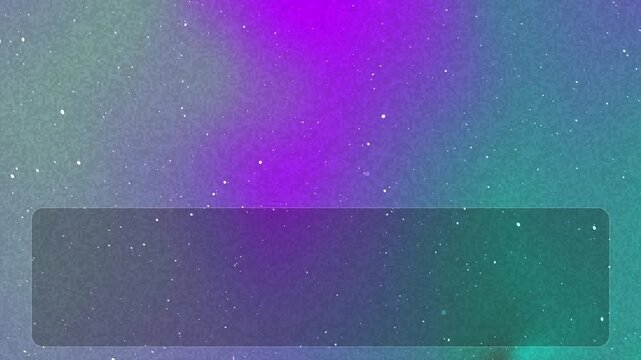 Abstract background with a dark rectangular banner overlay on a vibrant purple and teal starry night sky.