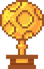 Fototapeta premium Trophy Award Pixel Art Style