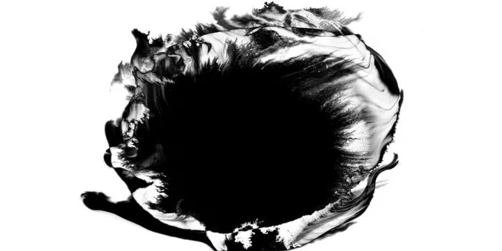 Black ink brush paint stroke transition Brush leak spreads over screen liquid splashing, drops, strokes, stain grunge. stencil frame drip spray, liquid graffiti ink splatter background, watercolor 4K