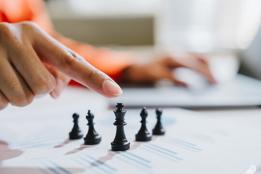 Chess strategy hand point decision planning business analysis leadership competition focus