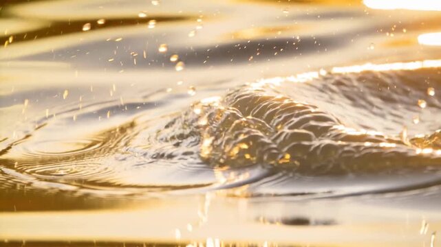 dolphin bottlenose swimming in the bahamas golden light close up video