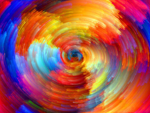 Abstract background of vivid multicolored oil paint swirl with abstract colorful background swirling creative