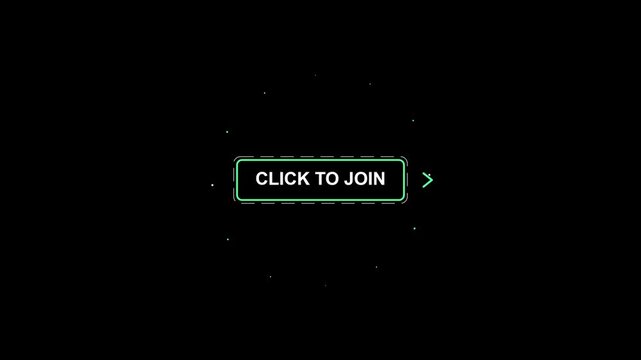 Click to join web button app 4k background animation