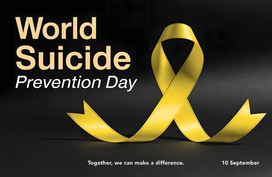 World suicide prevention day poster art.