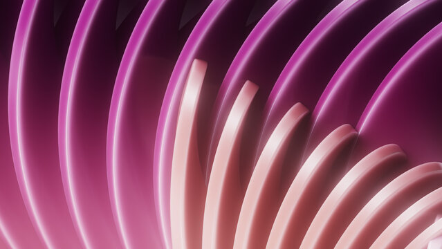 Abstract Futuristic Gradient Background with Glossy 3D Curves 03