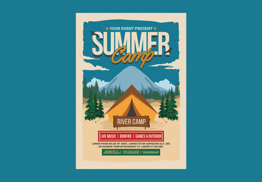 Summer Camp Event Flyer Template