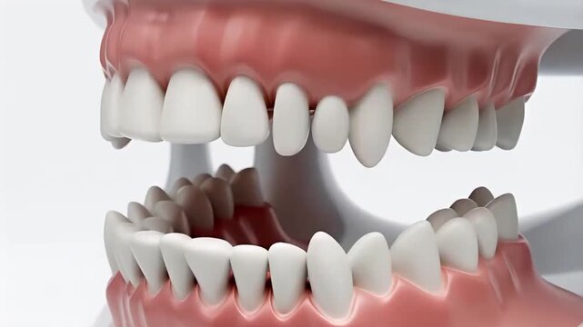3D Medical Animation of Human Teeth Chewing