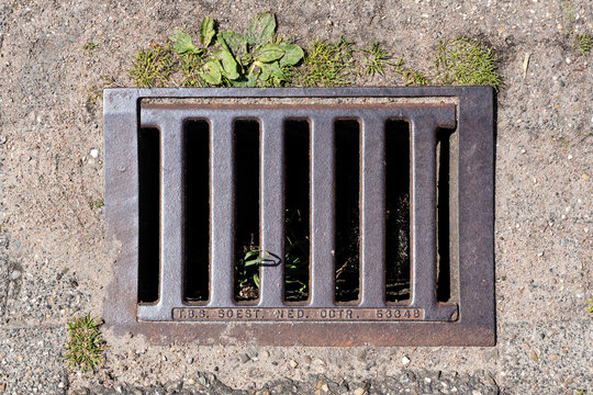Uitgeest, Netherlands - June 10, 2026: TBS storm drain
