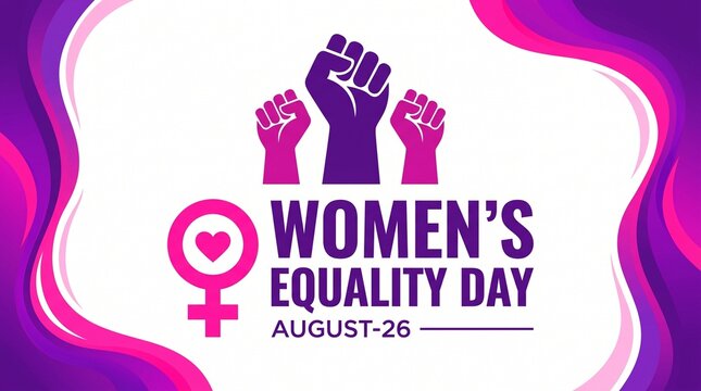 Women's equality day celebration vector illustration