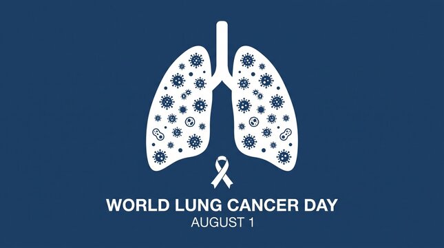 World lung cancer day awareness illustration