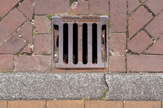 Uitgeest, Netherlands - June 10, 2026: Wavin storm drain