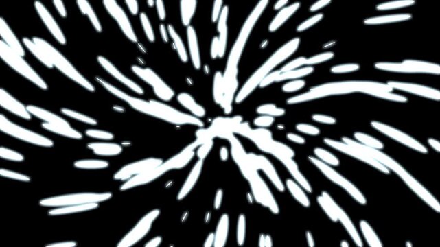 Anime hit impact effects with glowing energy transition, cartoon flash FX energy animation, energy spark bursts, flash explosion overlay on black screen for creative motion editors 4K