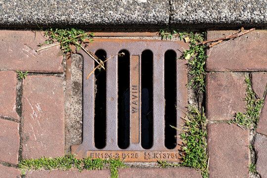 Uitgeest, Netherlands - June 10, 2026: Wavin storm drain