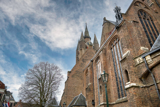 The Oude Kerk, also known as Oude Jan or Scheve Jan, is a Gothic Protestant church located in the old town of Delft, Netherlands.