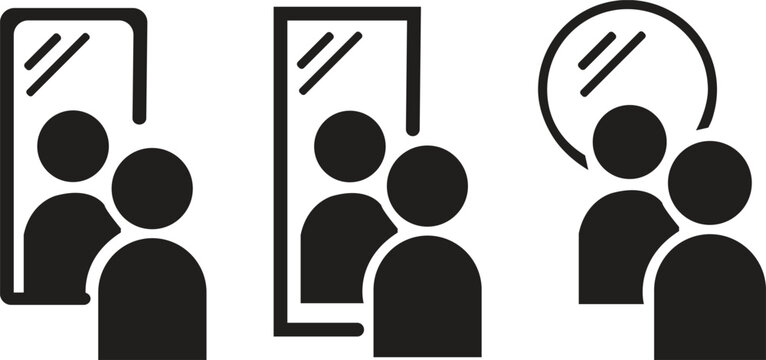 User Profile Icon Set Black Glyph Collection for Account Interface and Dashboard