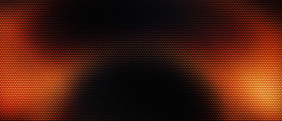 Abstract geometric pattern with orange and red gradient dots © Baby
