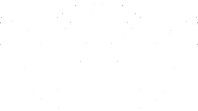 Gold Confetti Particles Pack on White Background with luma Matte Channel. 4k video