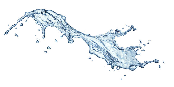 Water Splash Stream Isolated