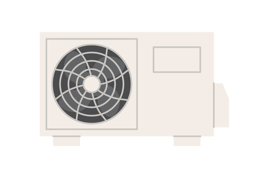 outdoor air conditioning unit, chiller, condenser icon- vector illustration - vector illustration