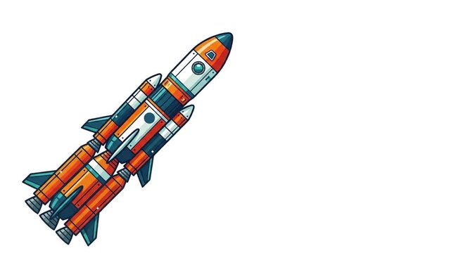 Educational Rocket Journey in Space