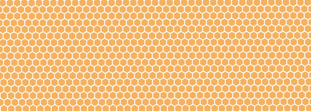 Bright hexagonal lattice repeating motif. Modern honey comb theme surface design perfect for wrapping textile branding and web ips