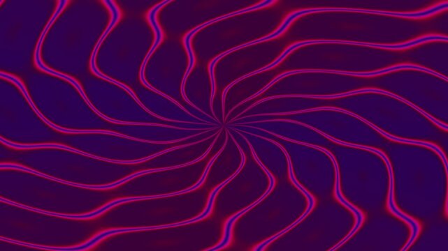 A mesmerizing seamless loop of purple and pink wavy lines radiating from the center.
