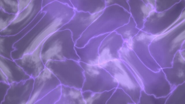 A seamless loop of purple abstract electric patterns forming a dynamic background.