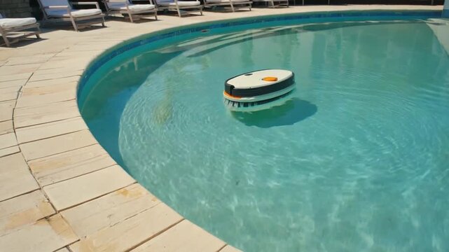 Autonomous pool cleaning robot.