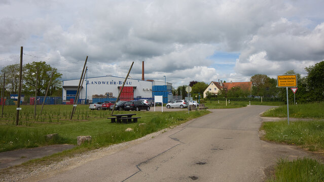 Germany, Bavaria, Reichelshofen - May 06, 2026: The history of brewing on the LANDWEHR-BR&Auml;U premises can be traced back to 1755.