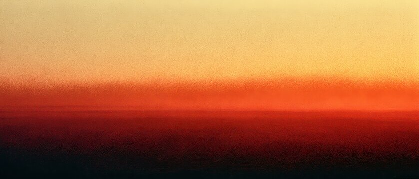 Abstract sunset gradient background with grainy texture